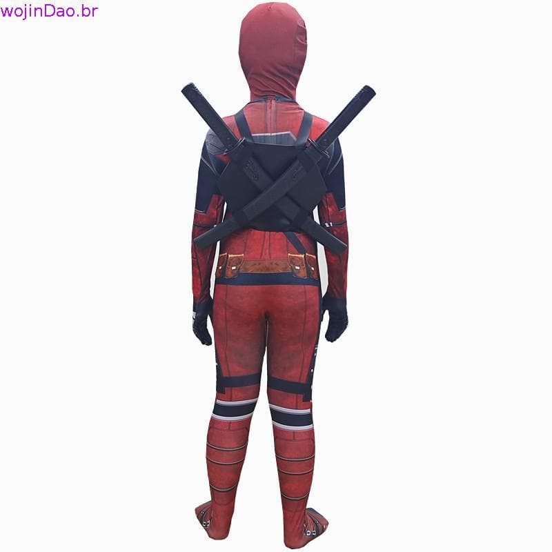 Deadpool Wolverine Cosplay Traje Para Meninas Meninos Adultos Homens Macacão Halloween Super-Herói 3 Zenti Crianças Fes