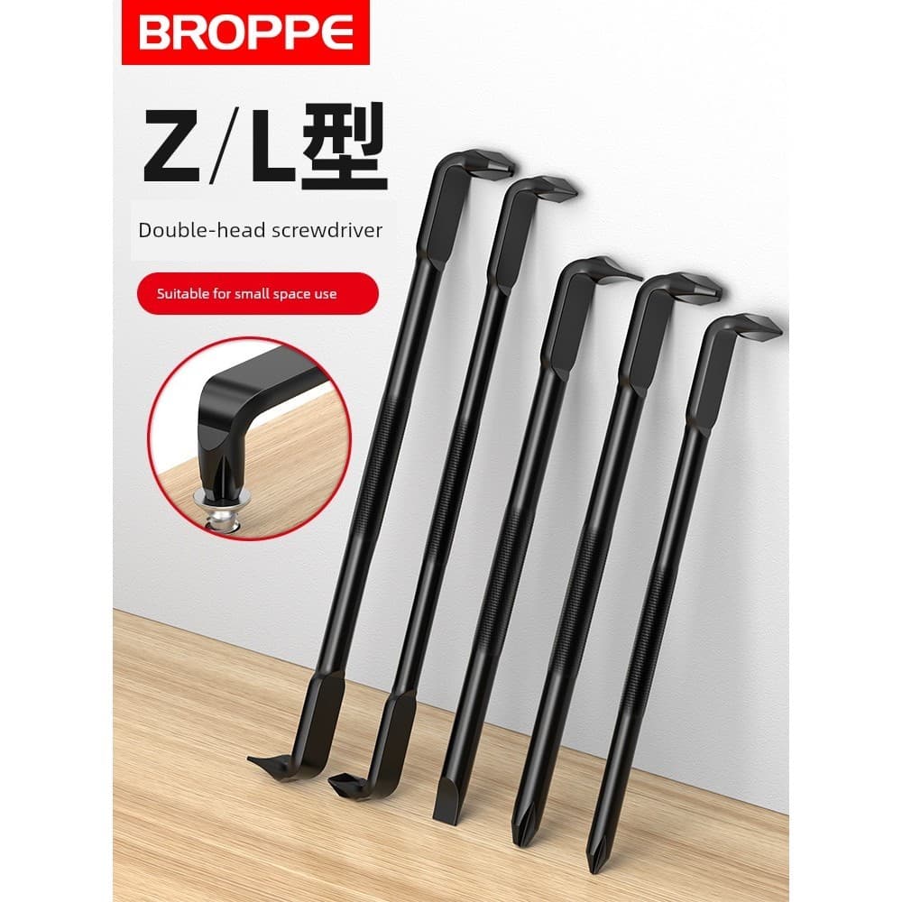 Chave de fenda tipo Z Pupai Phillips Chave de fenda de dupla utilização com fenda plana em forma de Z Chave de fenda cur