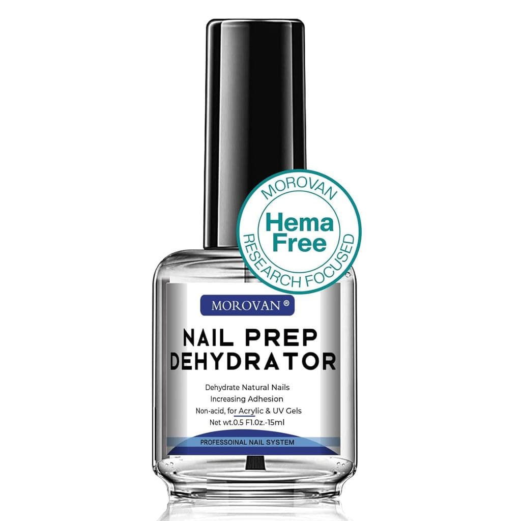 Morovan Desidratador Profissional de Unhas Sem Ácido para Esmalte em Gel UV, Unhas Acrílicas, Secagem Rápida, Primer Nat