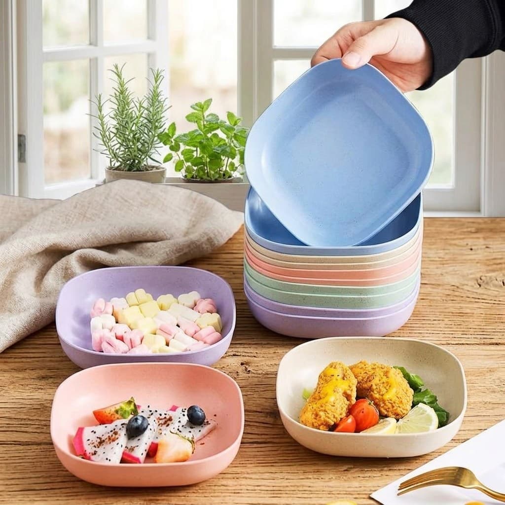 Prato Para Sushis Rolls Frutas Organização Cozinha Mesa Posta Pratinhos Coloridos Plastico Premium