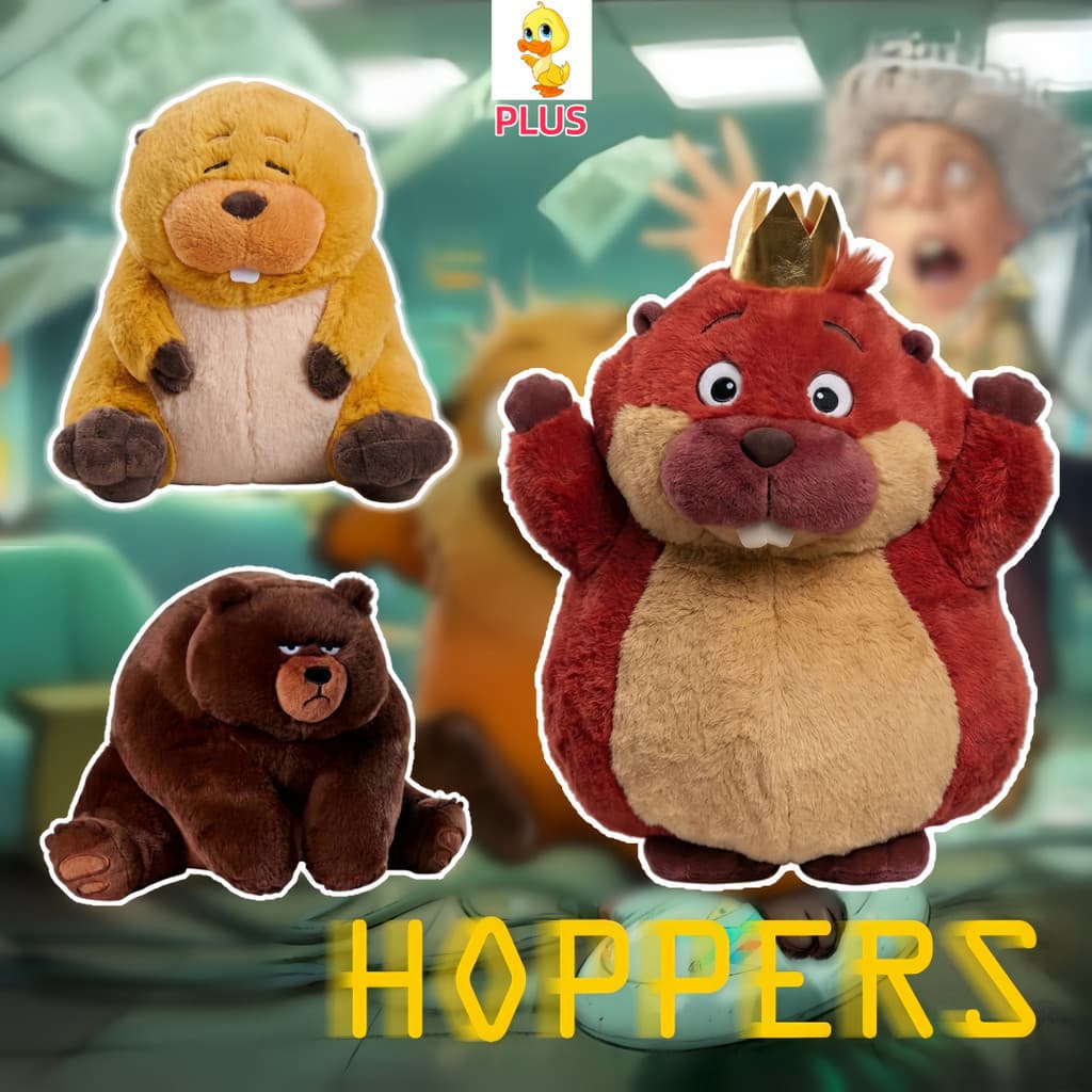 Mais ✨ COD HOPPERS King George Mabel Brinquedo De Pelúcia Filme De Desenho Animado Animal Plushies Boneca Cute Beaver Br
