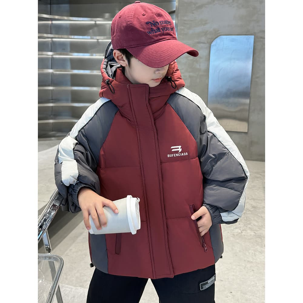 Crianças crianças roupas meninos inverno para baixo jaqueta acolchoada 2026 novo estilo médio grande crianças versão cor