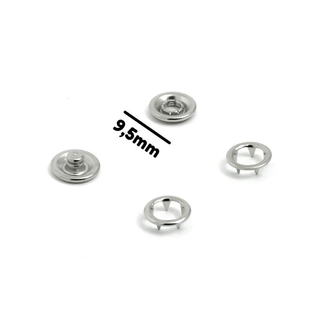 Botão De Pressão de Metal Tic Tac , N. 35  Arinho 100 Pçs Ideal Para Roupas Confecçoes