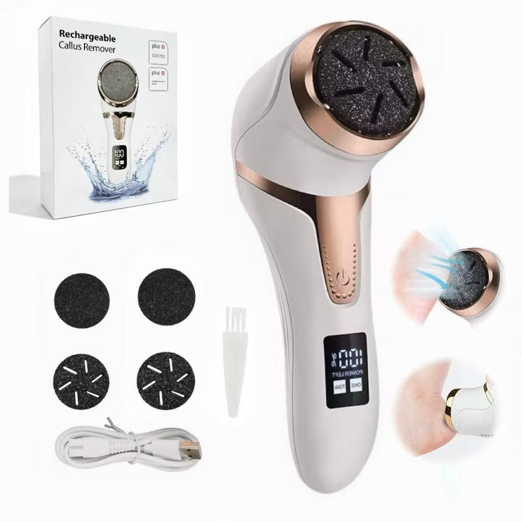 Lixa Elétrica para Pés Removedor de Calos e Pele Morta Recarregável USB Profissional