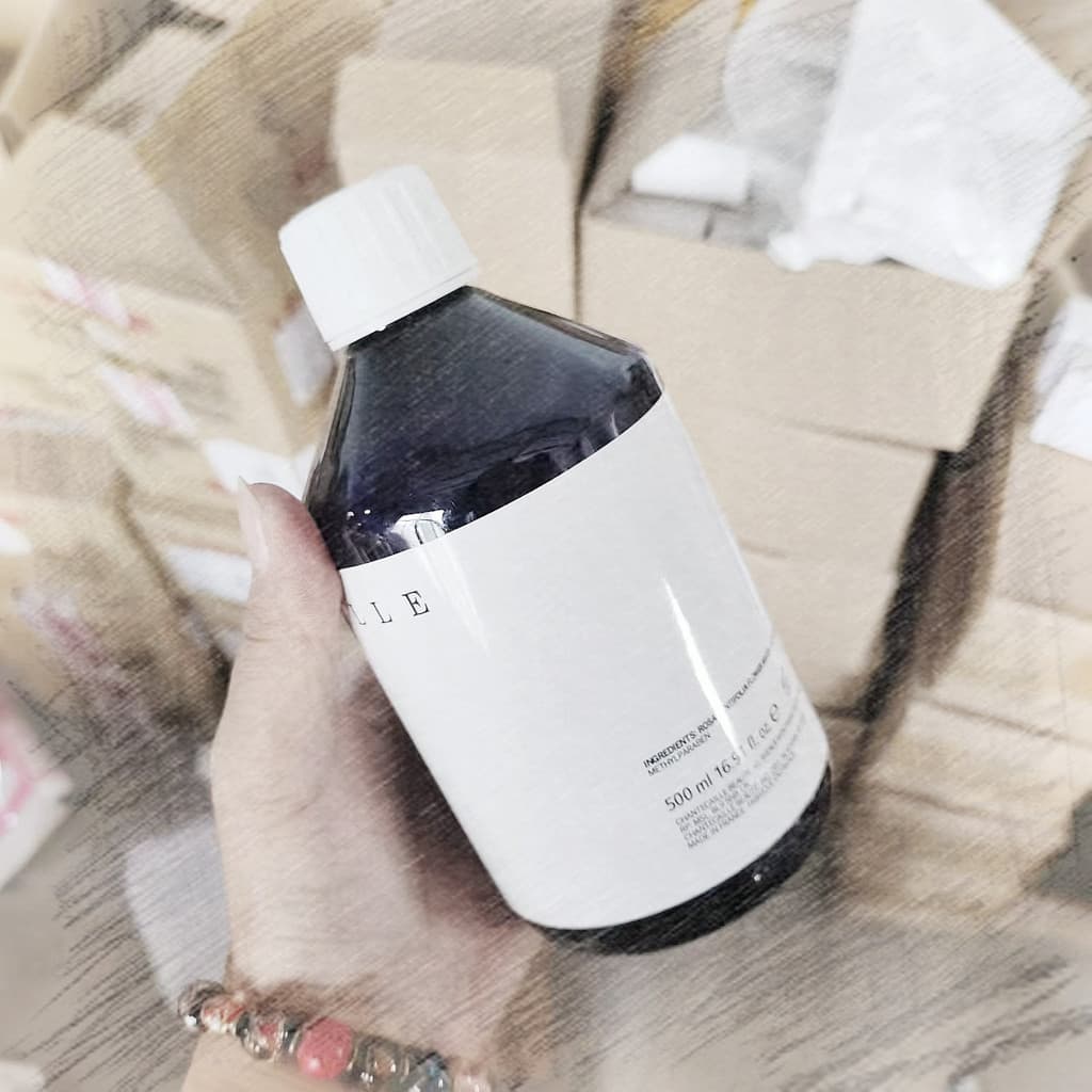 Fonte 880 Toner de orvalho puro rosa francesa 500ml pacote molhado de grande capacidade linhas de desbotamento de rugas