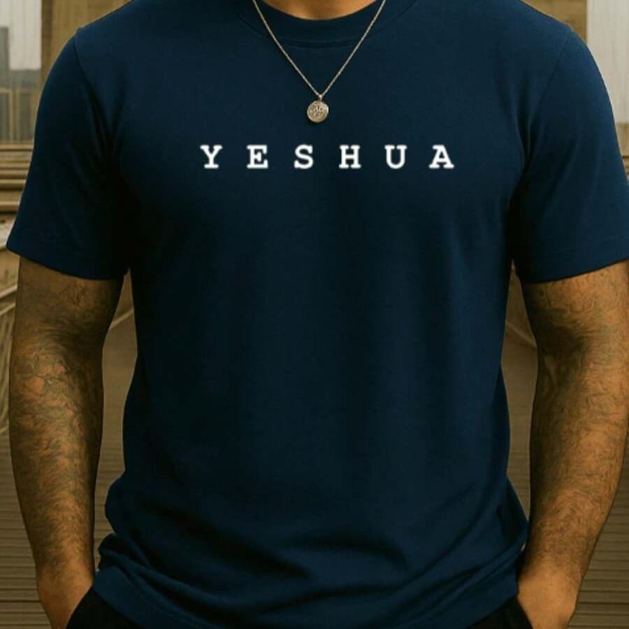Camiseta Masculina e Feminina Cristã Yeshua Camisa Blusa 100% Algodão Camisa