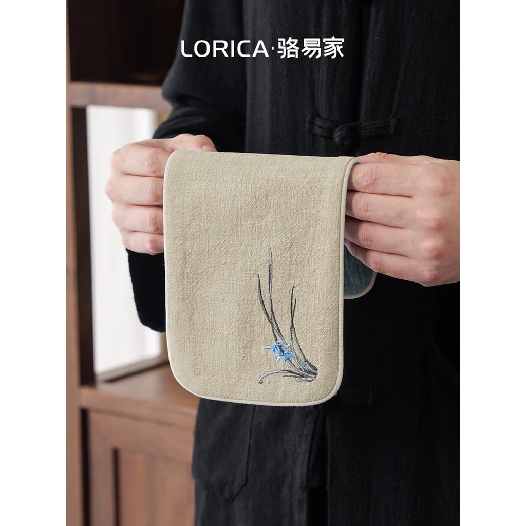 Luoyijia toalha de absorvente espessada, pano de chá, tapete de chá, toalha de água, mesa de chá, pano de conju