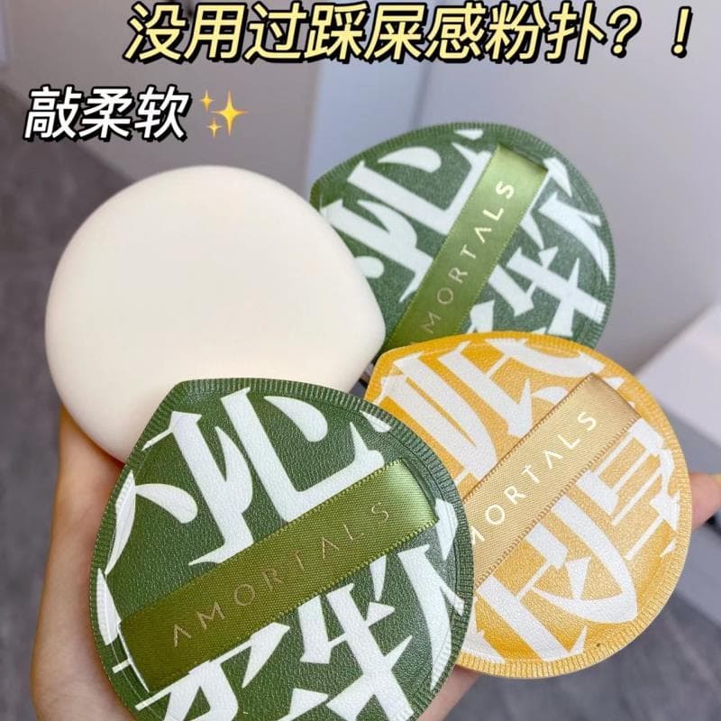 Influencer Puff Maquiagem Puff Marshmallow Almofada de Ar Molhado Seco Dupla Utilização Grande Pó Solto Pó Pressionado S