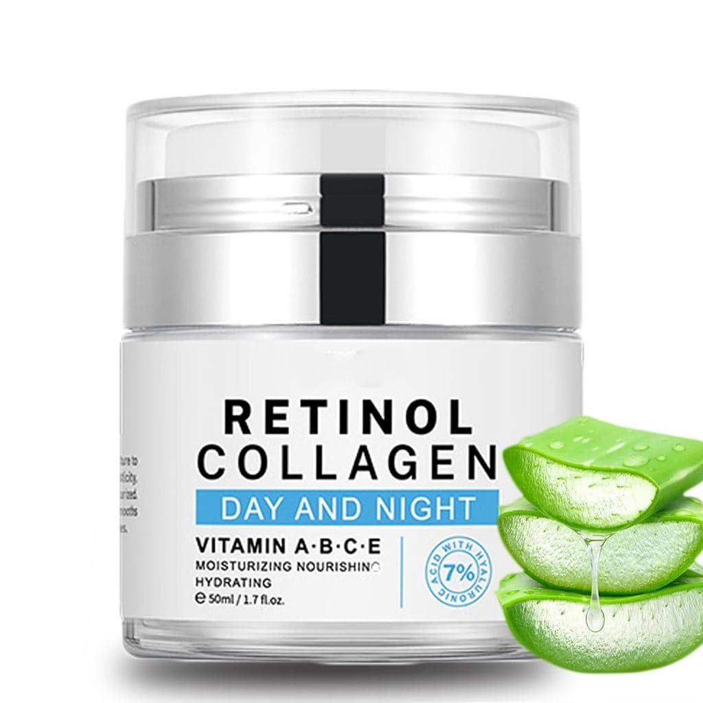 Creme Facial de Retinol e Colágeno de Alta Qualidade: Hidratante Anti-Envelhecimento e Reparador de Rugas para Todos os