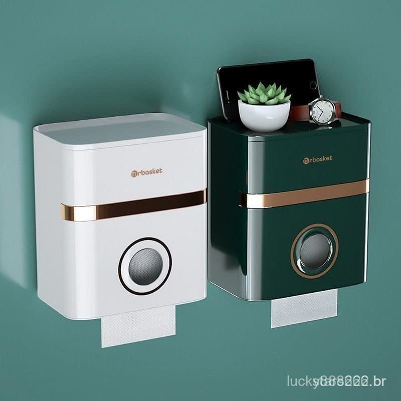 Suporte para papel higiênico, suporte para papel higiênico montado na parede, suporte para papel higiênico