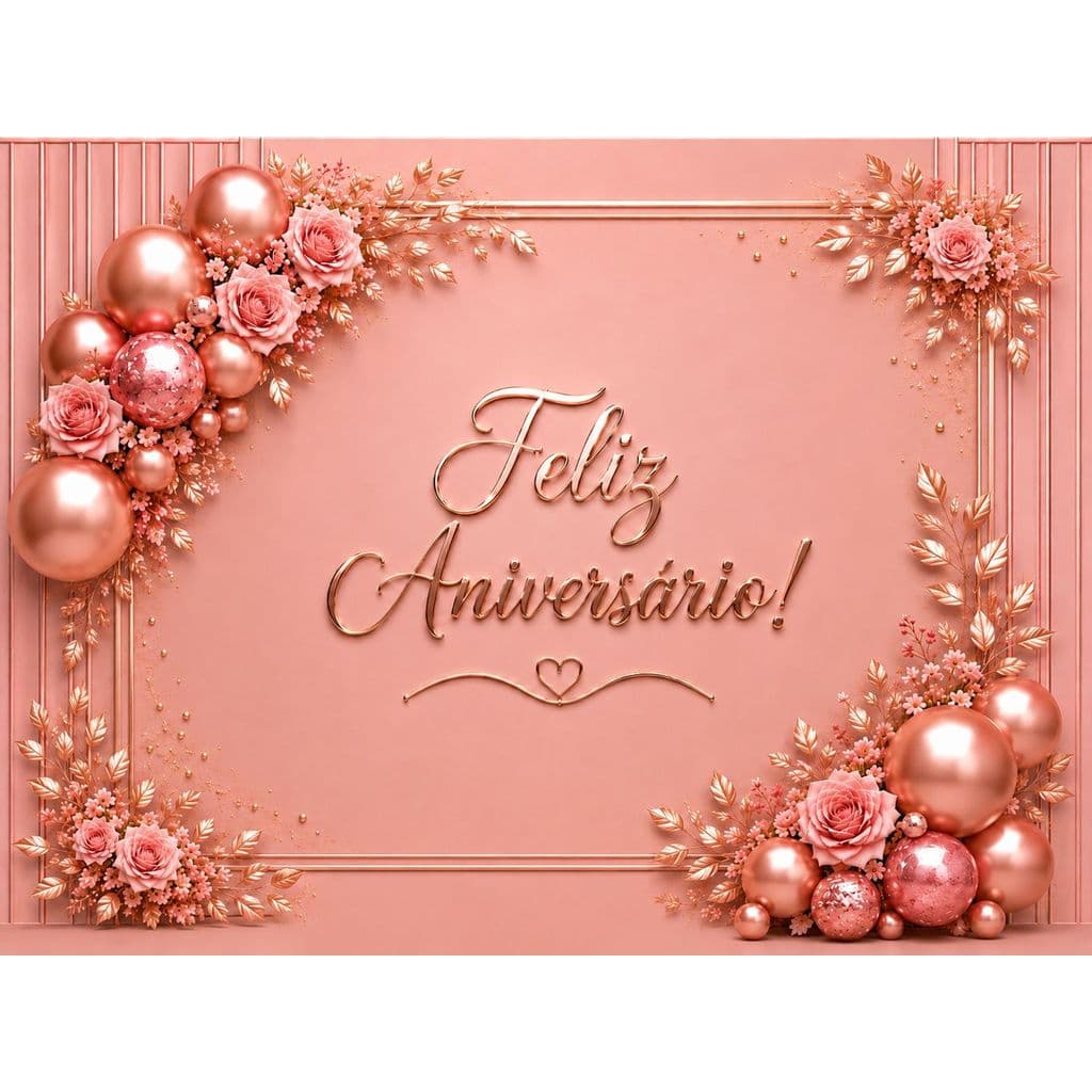 Fundo Fotográfico em Tecido FELIZ ANIVERSÁRIO 2,20x1,50 - LANÇAMENTO painel retangular de fotos
