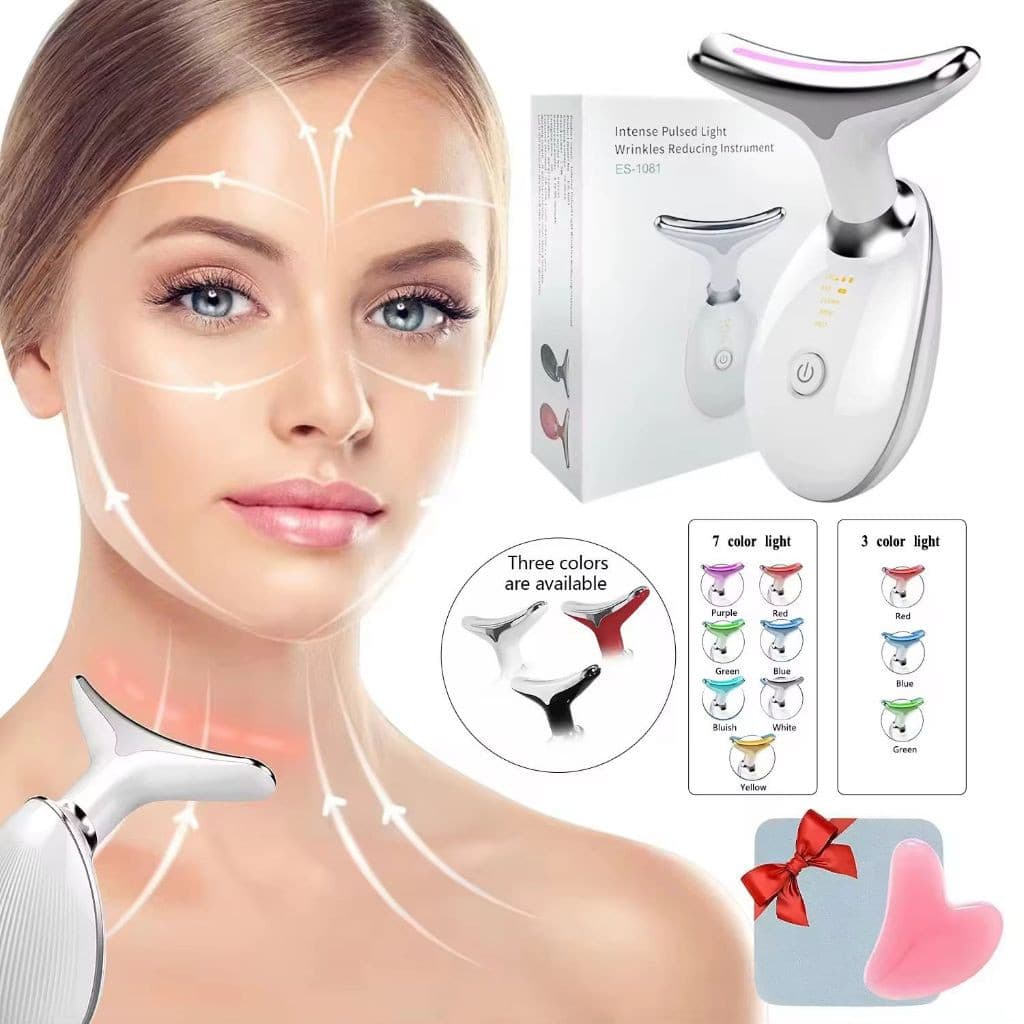 Confira Nosso Novo Massageador Facial / Pescoço Elétrico, Beleza do Pescoço e Rosto