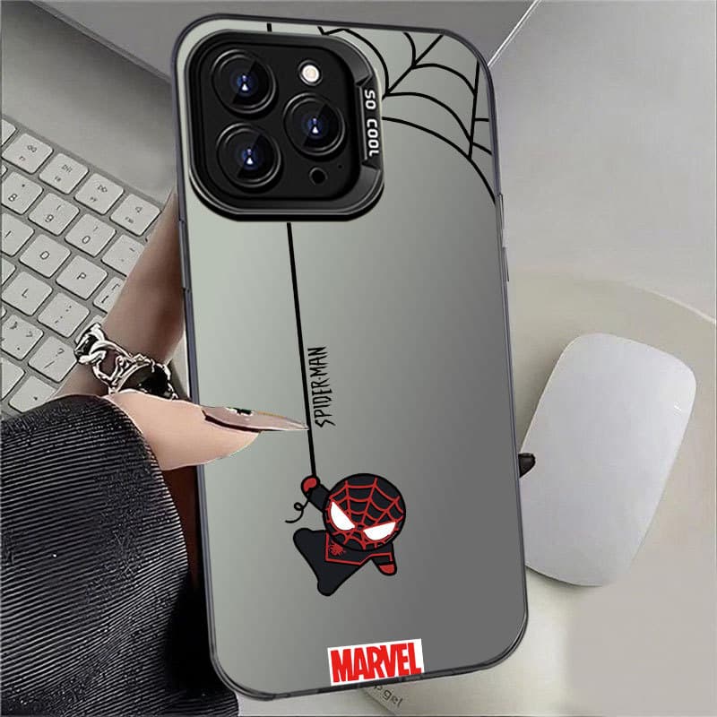 Capa Para Samsung A56 A36 A55 A54 A16 A15 A14 A05S A52 A34 A35 A32 A13 S24 S23 FE IMD Desenho Animado Homem Aranha Padrã