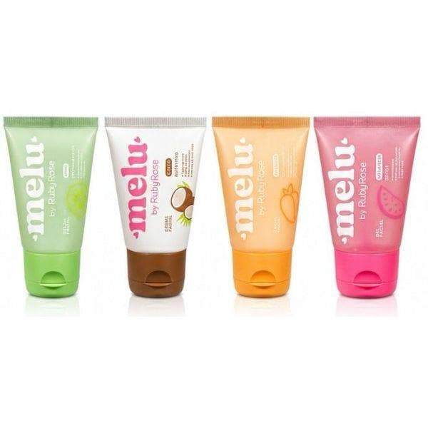 Kit Melu Ruby Rose Original | Gel Facial Detox, Antioxidante e Creme Hidratante – Pele Macia e Iluminada
