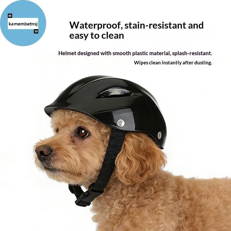 Capacete De Cachorro De Plástico KAM Com Furos Ventilados , Chapéu De Brinquedo Ajustável Para Animais De Estimação BR