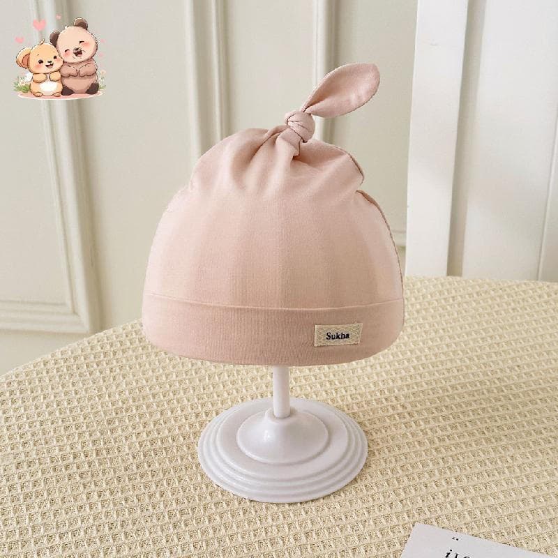 Gorro De Algodão Sem Costura Para Recém-Nascidos , Chapéu Fino E Respirável Bebês De 0 A 3 Meses