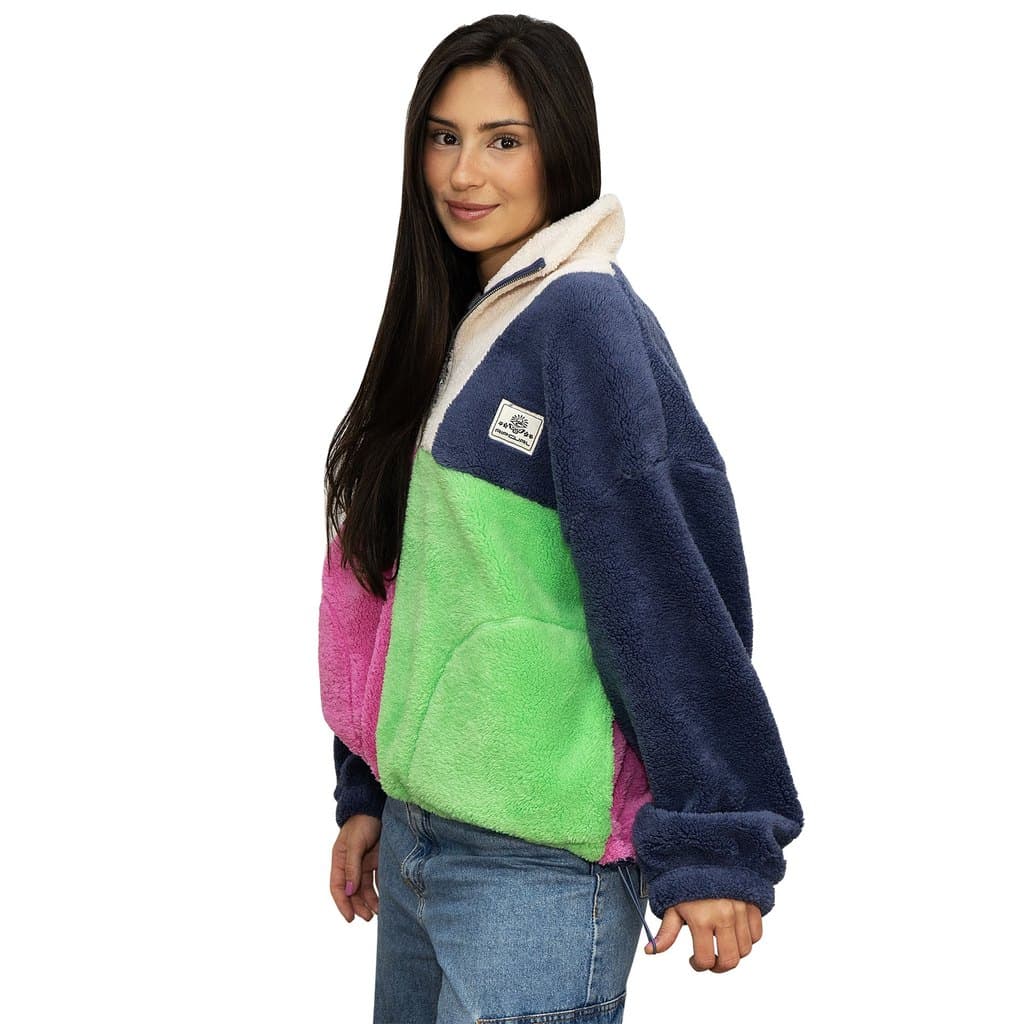 Moletom Fleece Rip Curl Block Party Polar Navy Importado