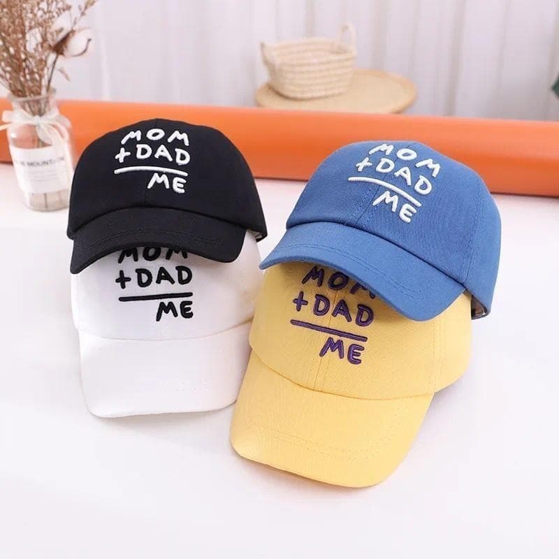 Boné de Beisebol Infantil para Bebês, Estilo Hip Hop de Primavera, Bonés de Verão para Crianças, Bonés para MÃE, PAI, Me