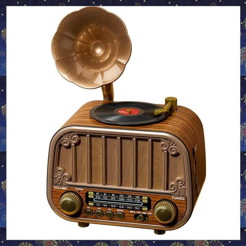 TF Card Play Suporte Portátil Multi-Band Rádio Vintage FM AM SW Streaming De Música Sem Fio Para Casa/Jardim