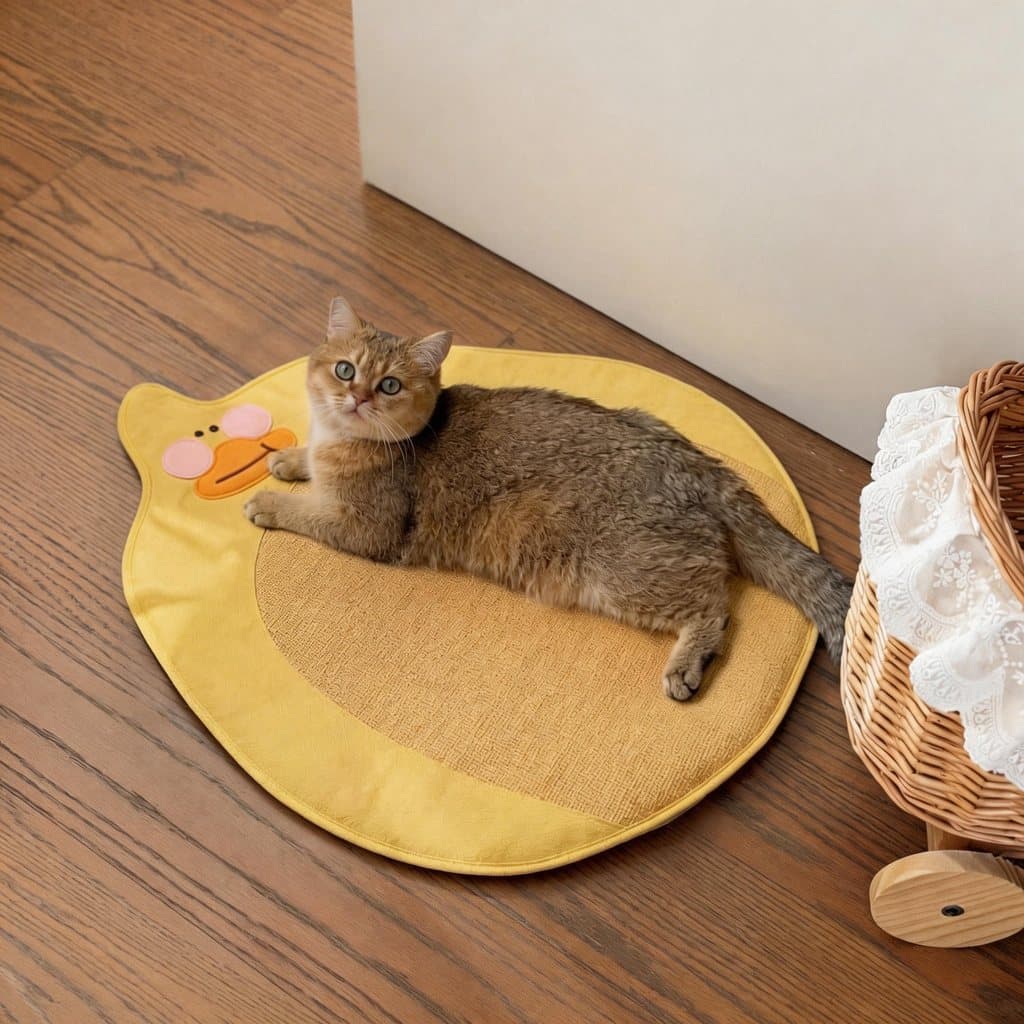 Gato legal esteira Rattan Pet tapete de gelo verão resfriamento ferramenta útil 2026 novo estilo gato dormir esteira cam