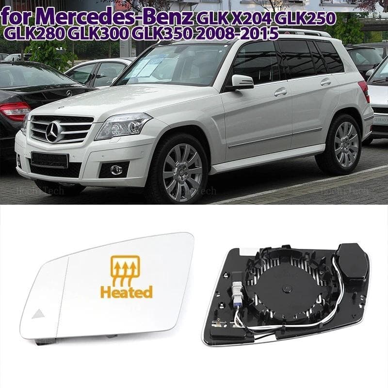 Espelho Aquecido Lateral Lente De Retrovisor De Vidro Para Mercedes-Benz GLK Classe X204 GLK250 GLK280 GLK300 GLK350 200