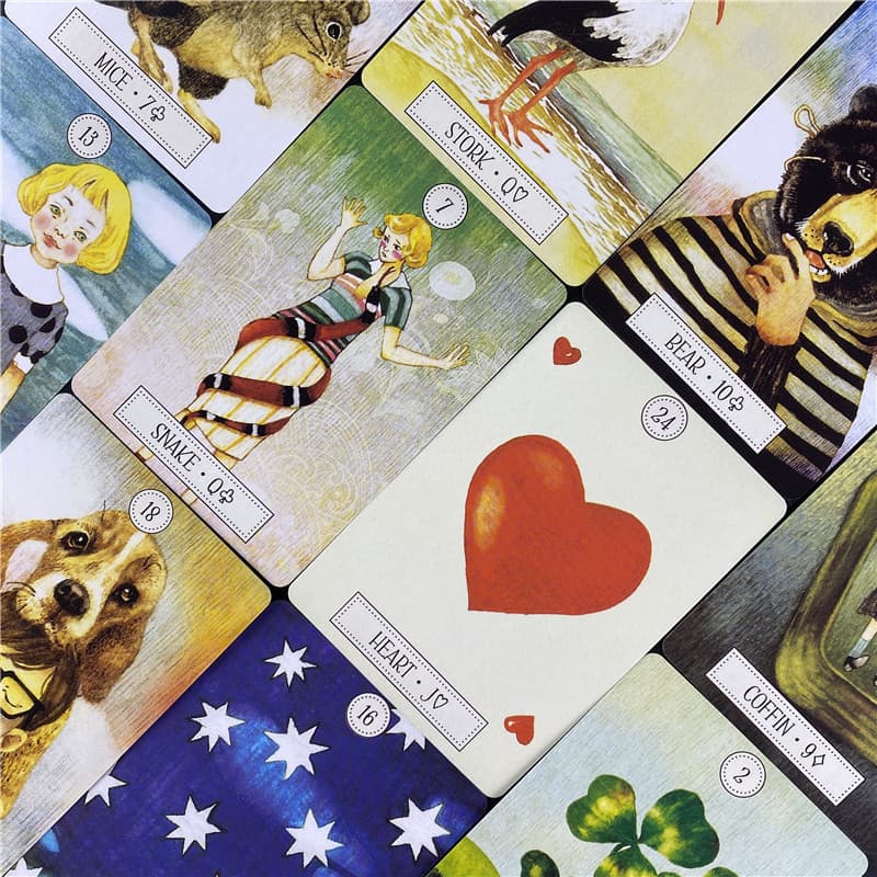 Dreaming Way Lenormand Oracle Cards A 36 Visões Em Inglês Edição De Adivinhação Deck Borad Games