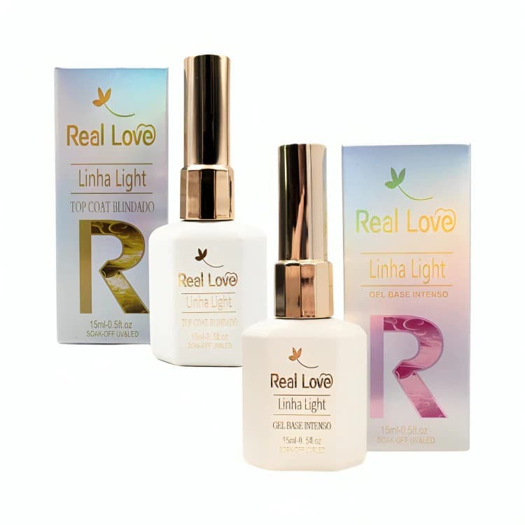 Top Coat Blindado 15ml Cada- Linha Da Real Love
