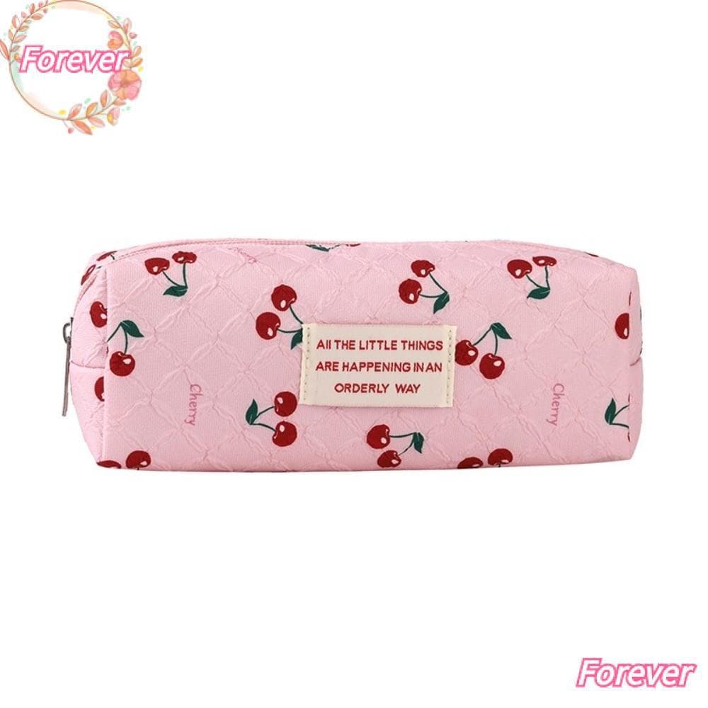 Bolsa De Caneta EQUIP , Lápis De Impressão Cereja De Grande Capacidade , Papelaria Multifuncional