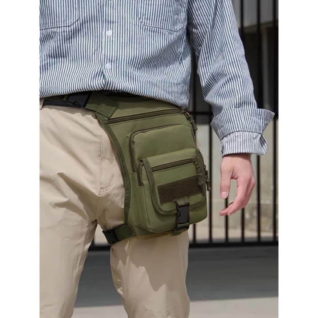 Bolsa de perna com vários bolsos, pochete de cintura multiuso, pochete de corrida de motocicleta, bolsa de perna