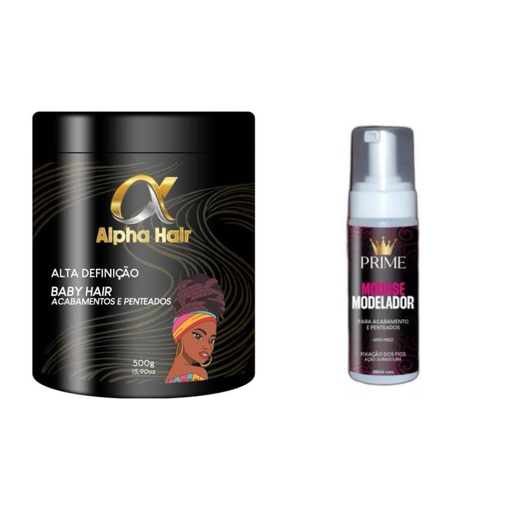 Kit 1X Pasta Modeladora Pote de 500g e 1X Mousse Modelador Prime 150ml