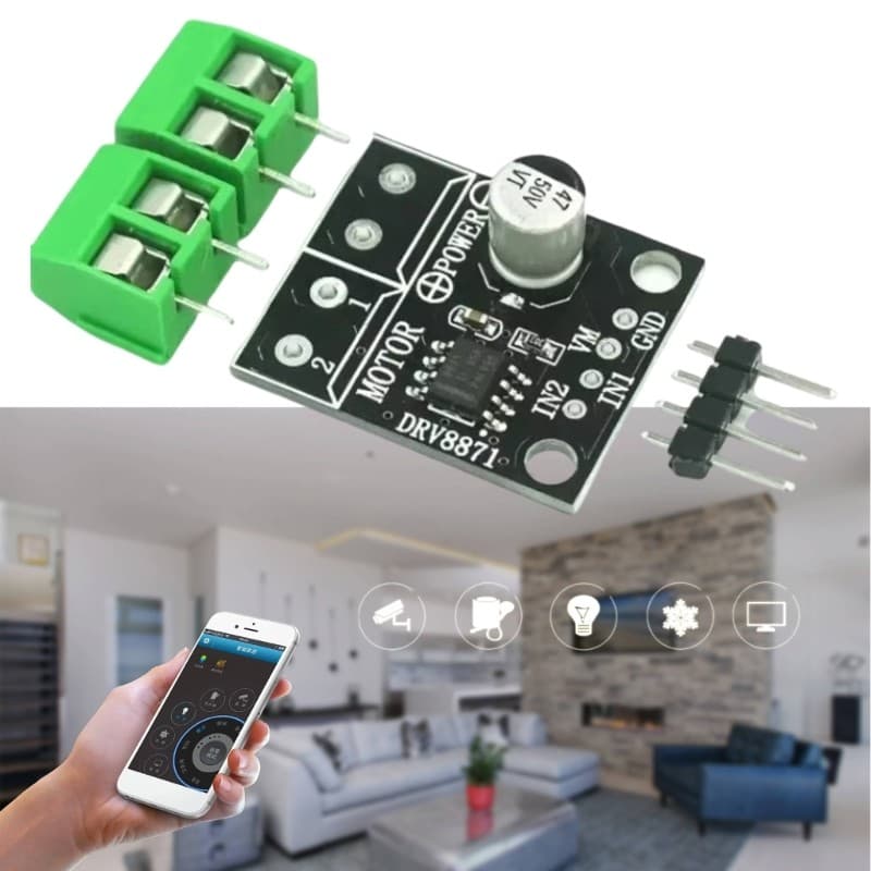 Placa Controladora Motor LI * DRV8871, Gerenciamento Térmico Adequado Para Sistemas Automação, Robô