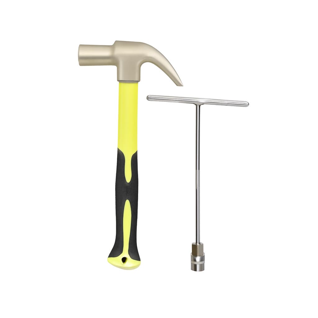 Kit de Ferramentas Profissionais: Martelo  e Chave T 19mm - Alta Performance e Durabilidade para Uso Diário