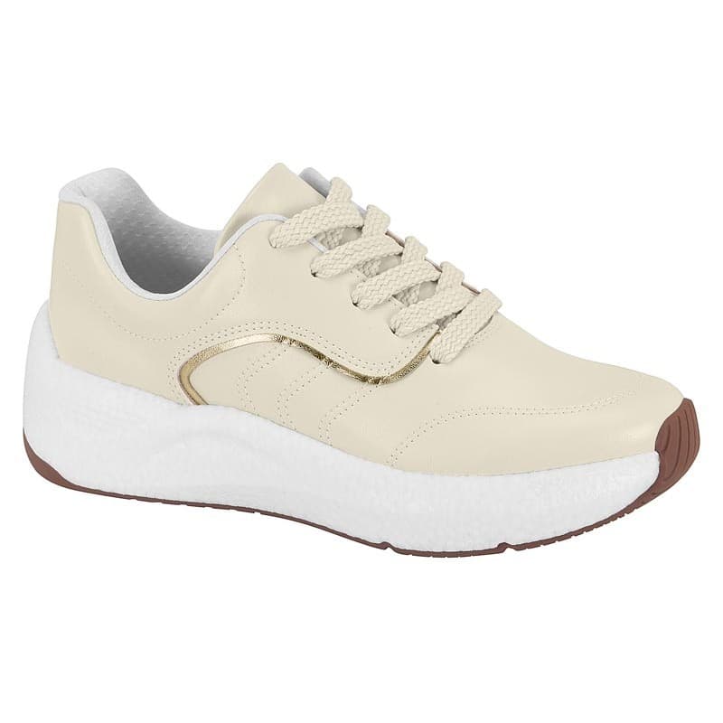 Tênis Feminino Beira Rio Casual Feminino Com Solado Plataforma Branco Off