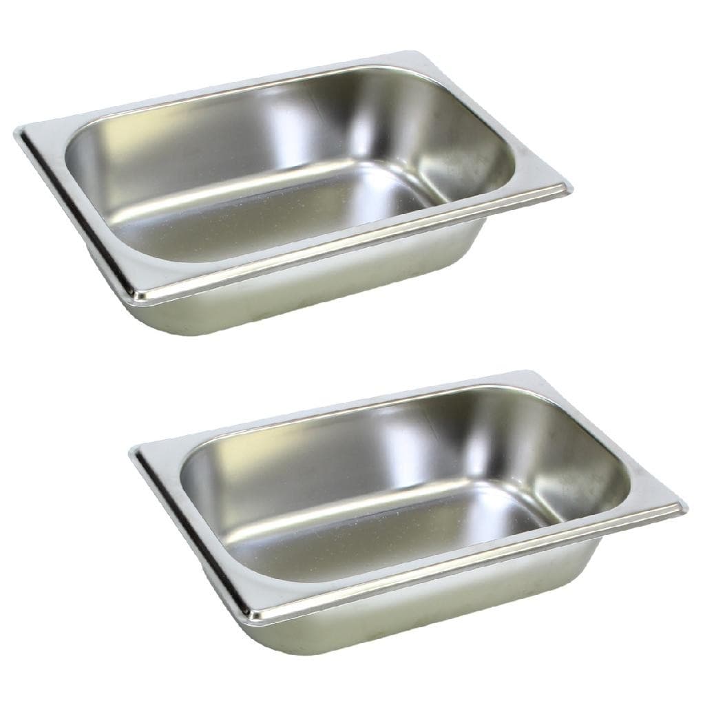 2 Cuba Gastronomica Inox 1/4x65 Gn Buffet Cozinha Restauran