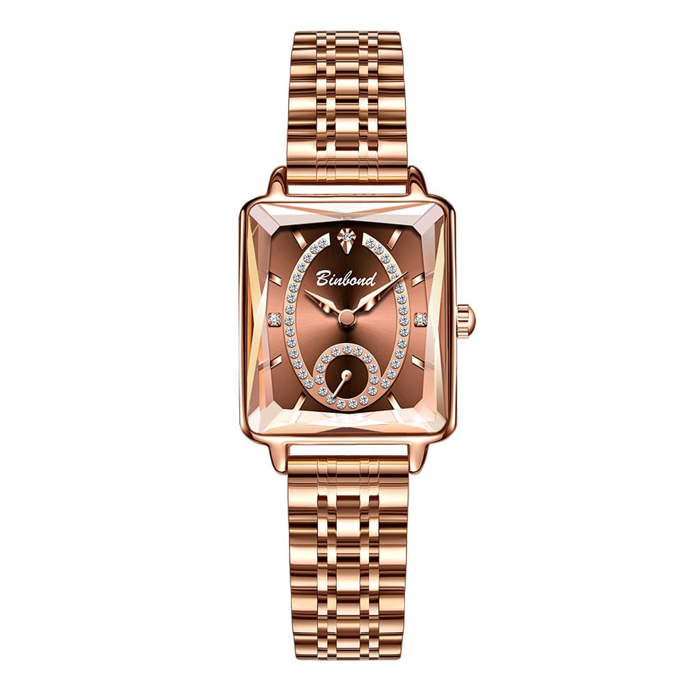 【Alta Qualidade】BINBOND Relógio Feminino Elegante, Resistente à Água e com Estilo Executivo 105 1007