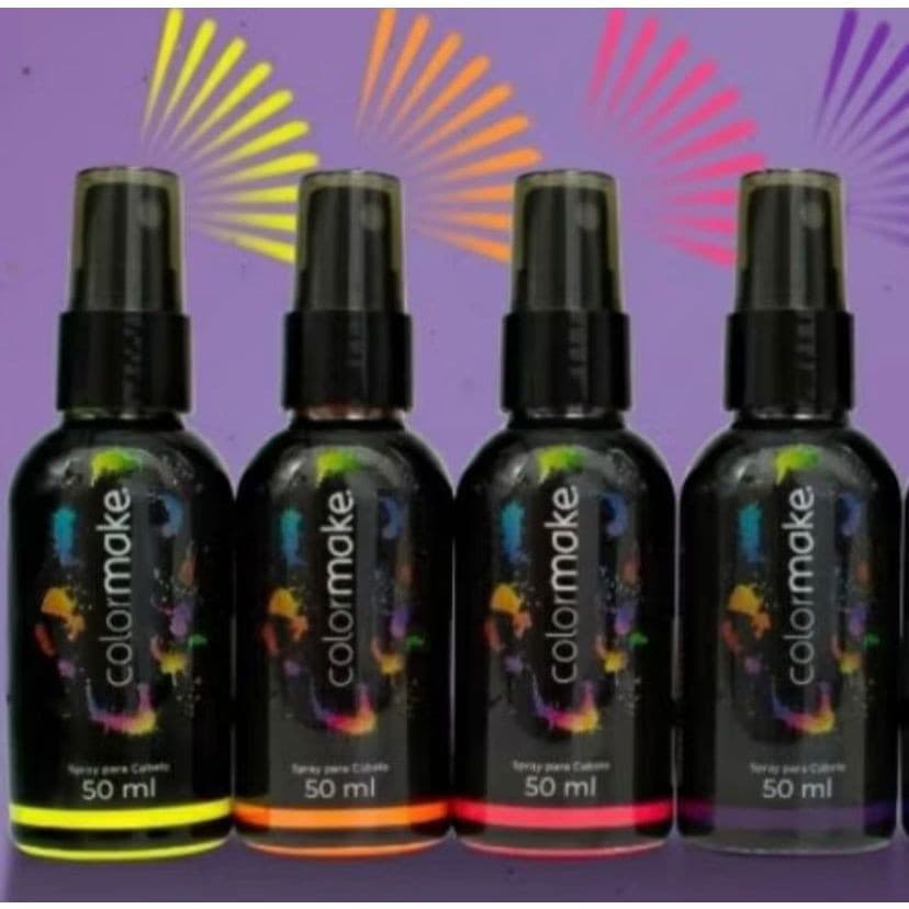 Tinta Spray Neon para Cabelo 50ml - Color Make