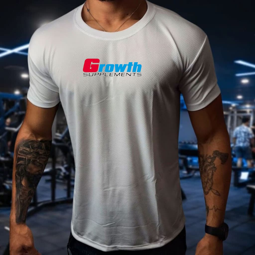 Camisa Dry Fit Masculina Camiseta Modelo GROWTH 03 Academia Corrida Treinos