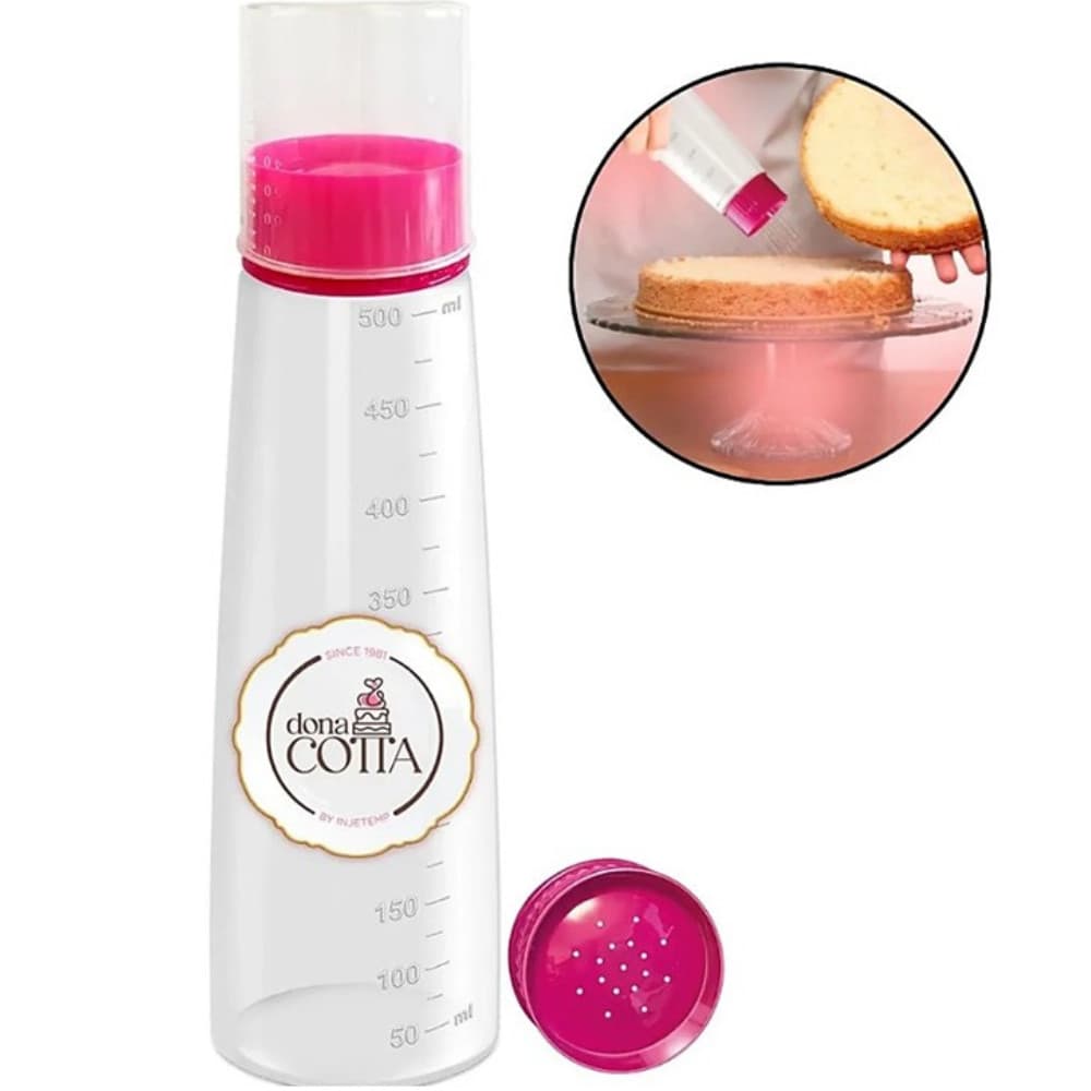 Kit Regador Bisnaga Umedecedor de Bolo +/ou Copo Medidor 500ml