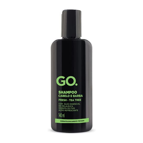 Shampoo para Barba e Cabelo Tea Tree Go Man