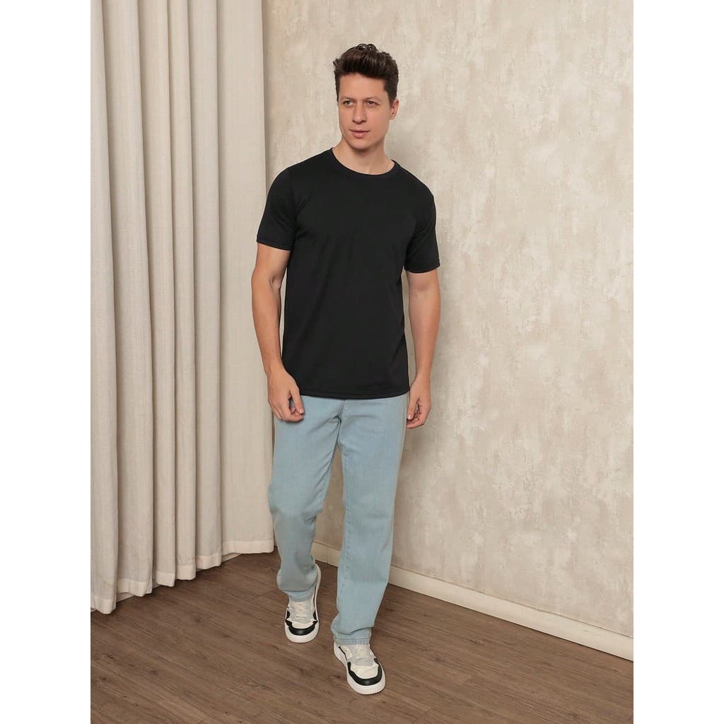 Camiseta de verão Masculina Lisa – Manga Curta, Conforto e Estilo Confortável e Respirável