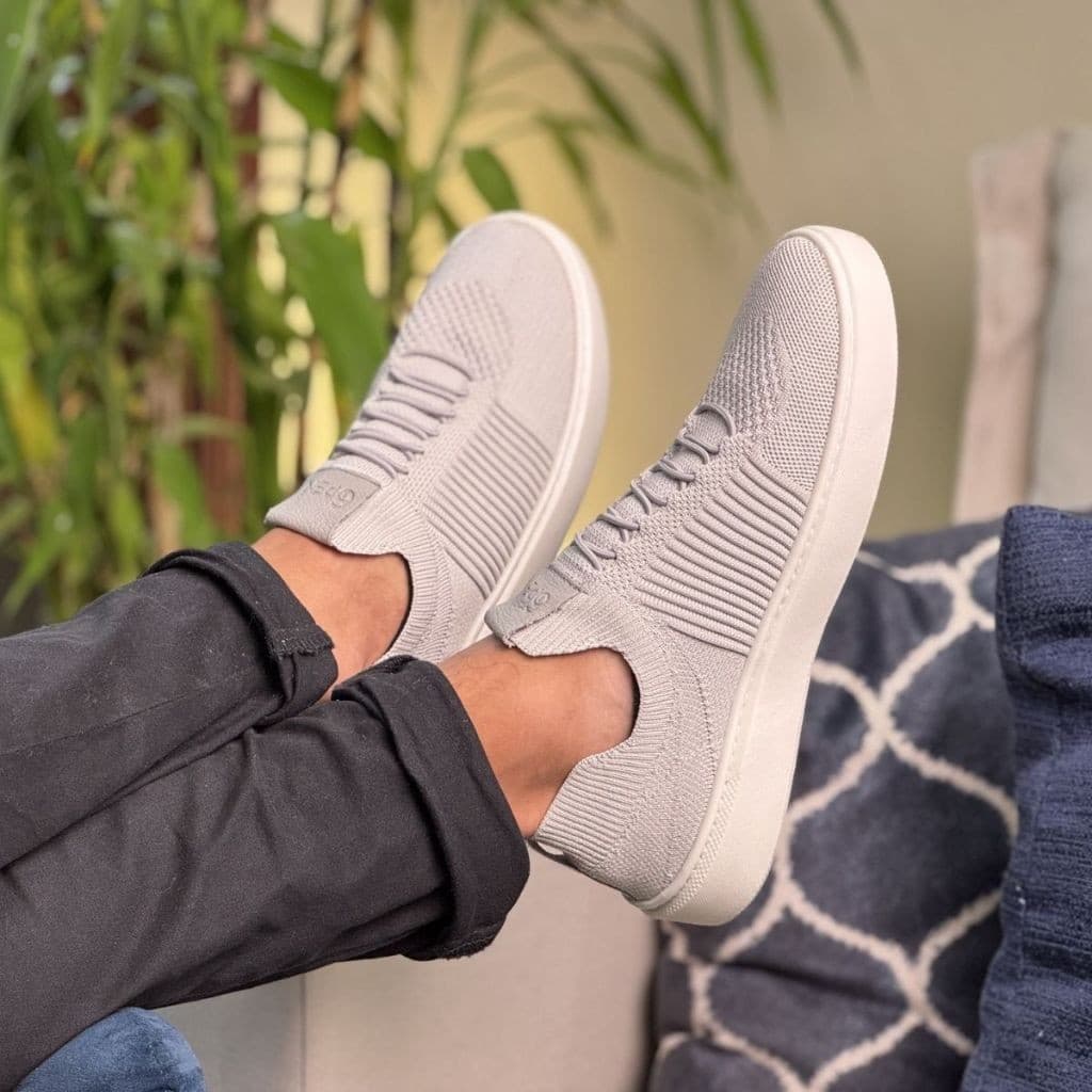 Tênis Knit  Confortável Casual Esportivo Calce Fácil Leve Respirável estilo Sapatenis baixo