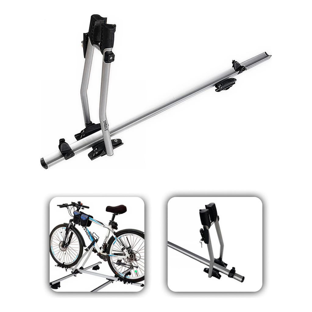 Transbike Suporte De Teto Bicicleta Bike Universal Bipartido Alumínio Para Carro