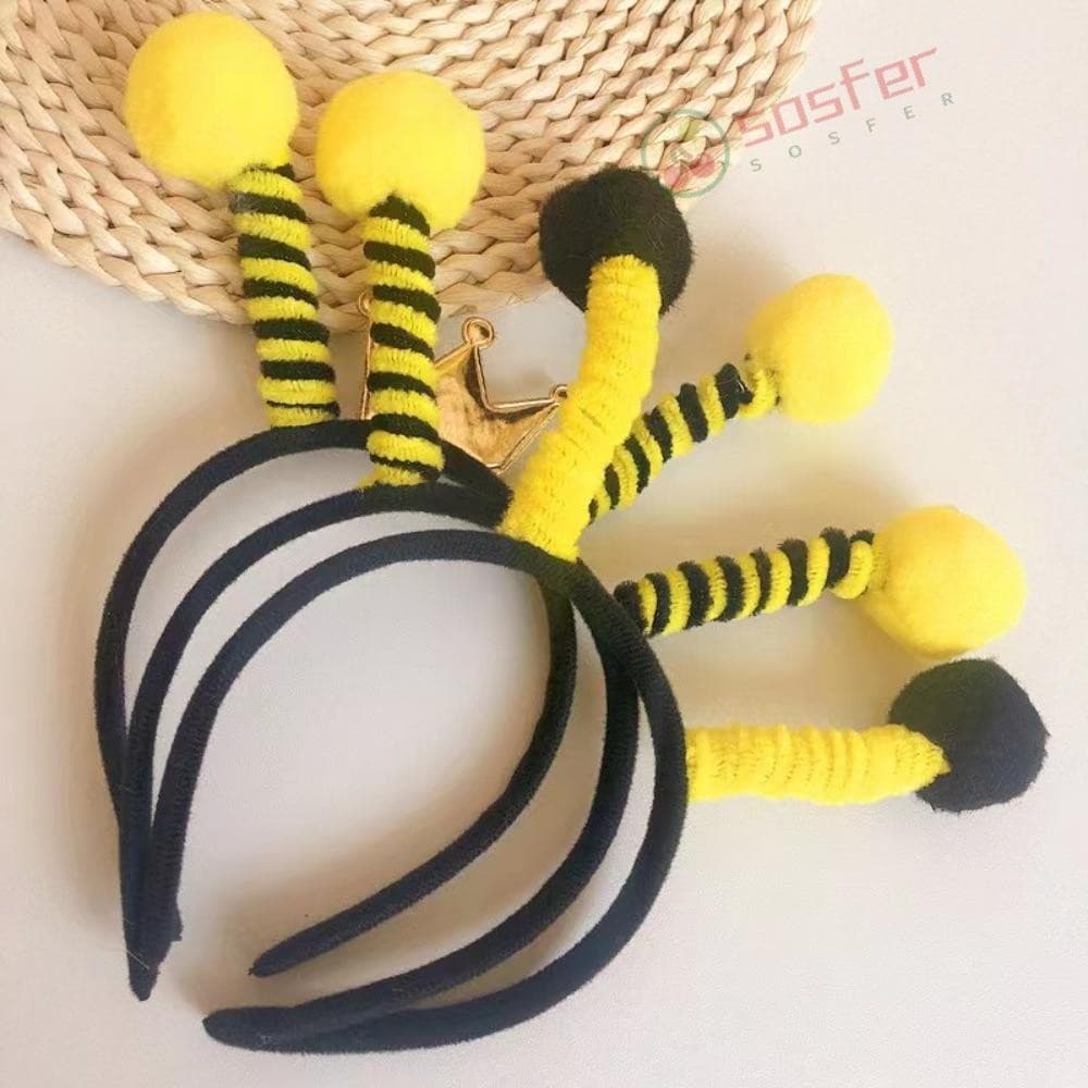 SOSFER Argola De Cabelo , Fantasia De Abelha Para O Dia Das Crianças , Tiara De , Formigas , Cosplay , Orelhas Faixa De