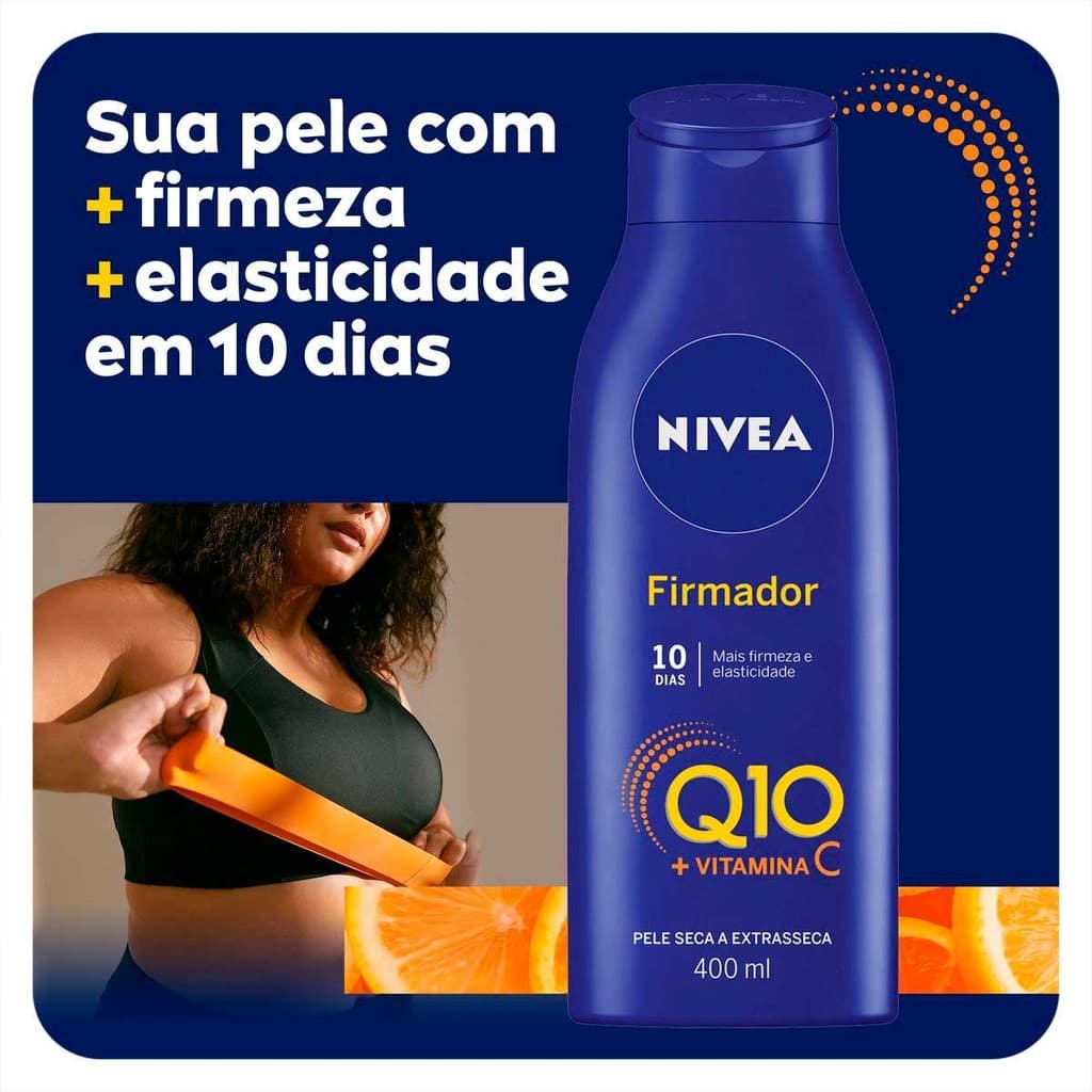 Hidratante Corporal Nivea Firmador Q10 + Vitamina C Pele Seca a Extrasseca 400ml