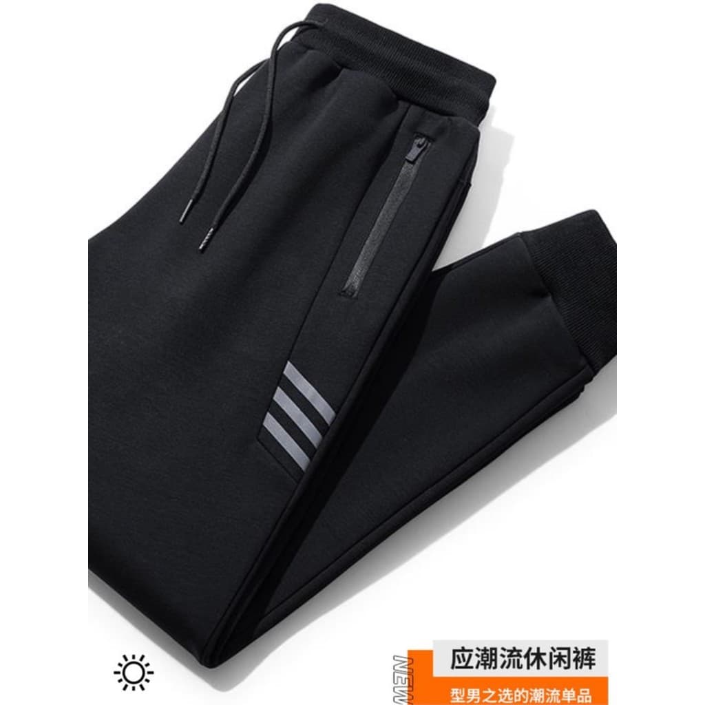 Calças de trabalho masculinas outono inverno em linha reta tamanho grande calças esportivas soltas bolso Casual zíper lo