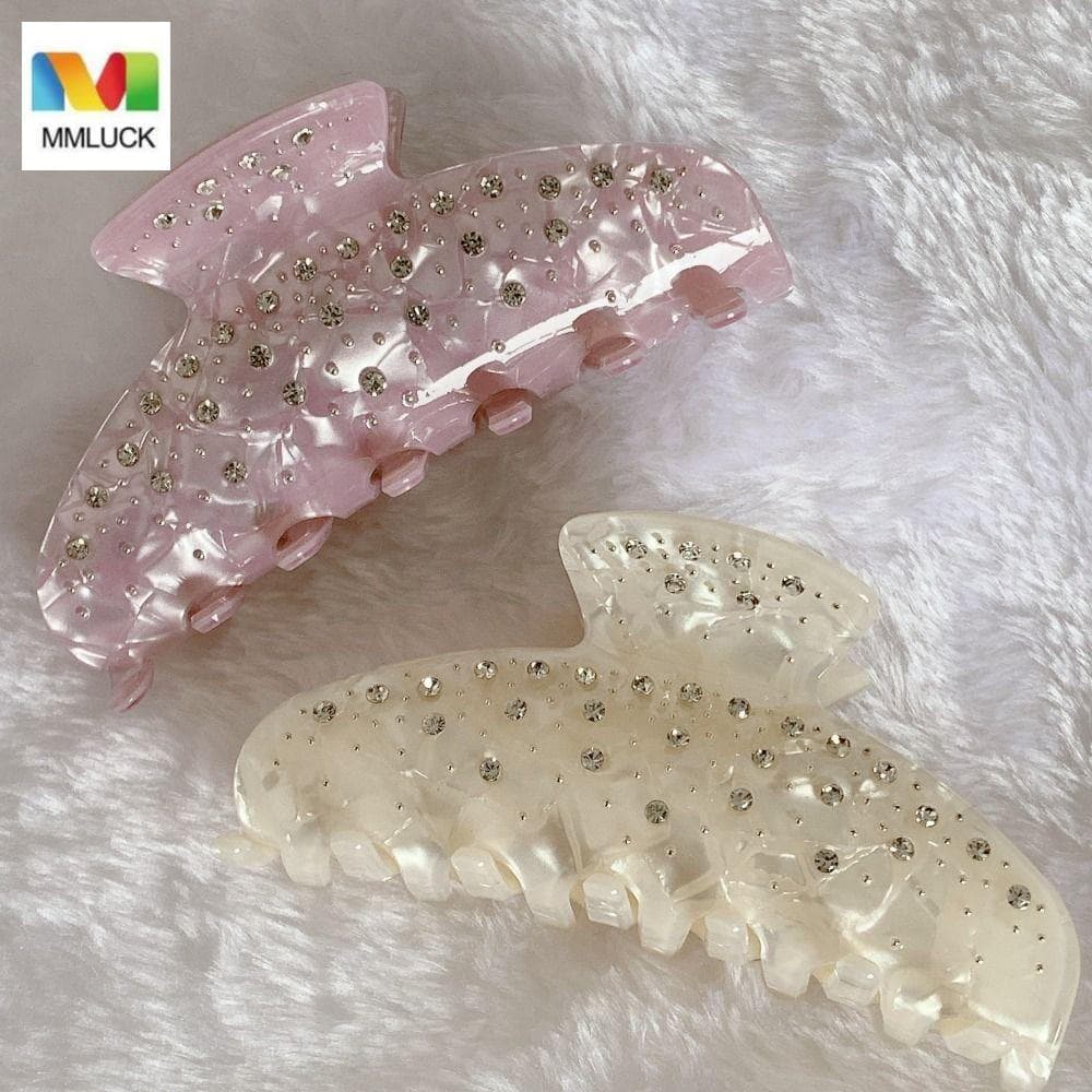 DARBY Strass Garra De Cabelo , Diamante Hairpin Ácido Acético Tubarão Clipe , Headwear Geometria Grampo Streetwear