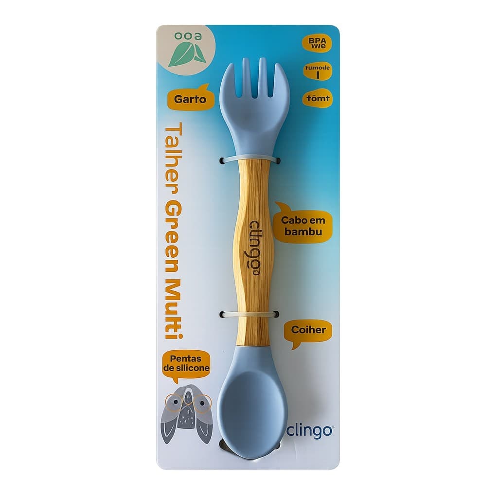 Talher Clingo Green Multi Duplo De Bambu E Silicone