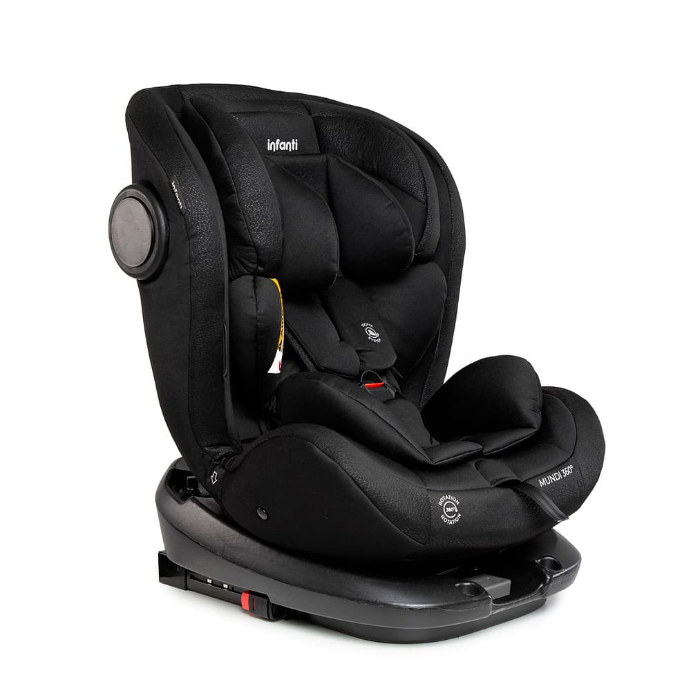 Cadeira para carro Mundi Isofix e giro 360° Infanti cor Preto