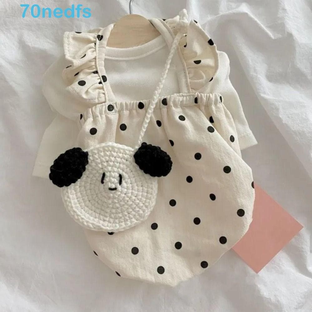NEDFS Roupas De Verão Para Cães , Fantasia De Cachorro Com Estampa De Bolinhas Doces , Vestidos De Gato , Camisas Finas