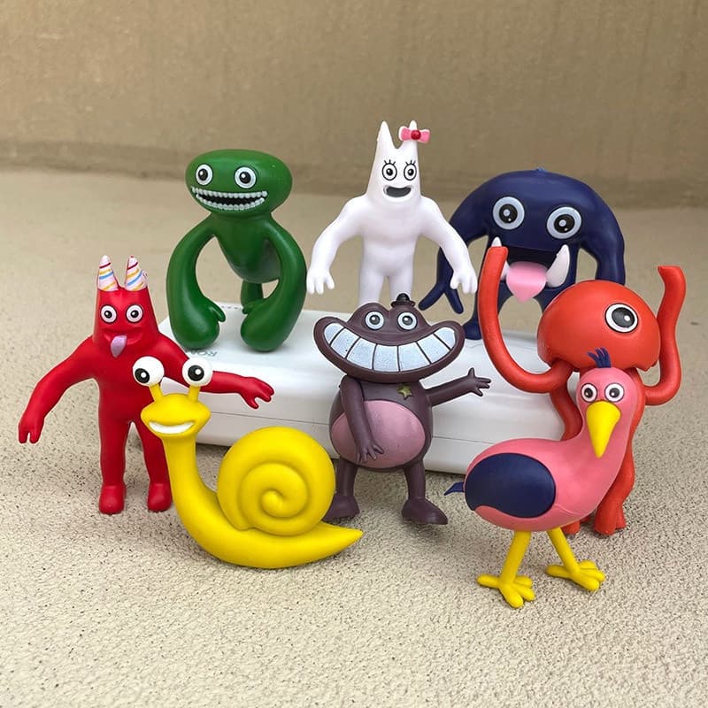 8pcs Garten Do Banban Action Figura Capitão Fiddles Jumbo Josh Opila Bird Modelo Bonecos Para Coleções Infantis